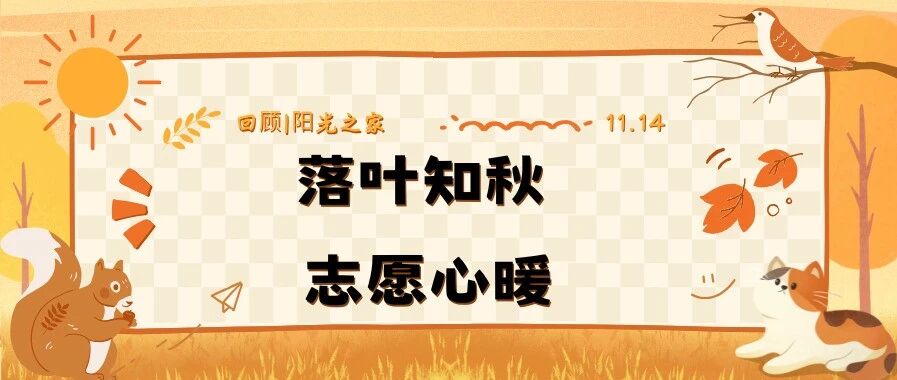 回顾 | 落叶知秋 志愿心暖